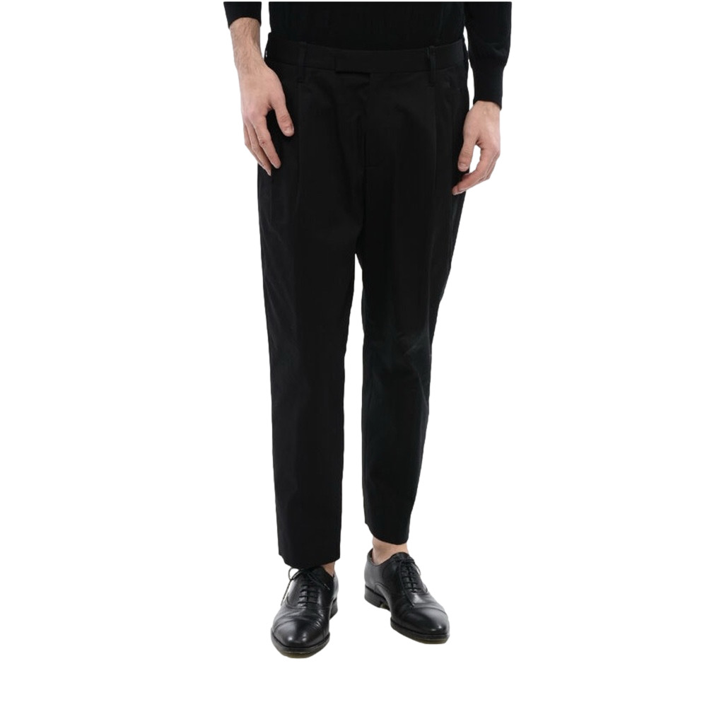 NEIL BARRETT Pleated Trousers 32x26 Men's Black Pants
